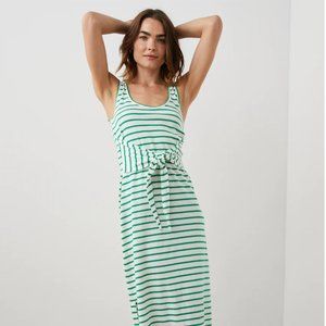 NWT Rails Meg Dress in Stripped Green. Size Medium